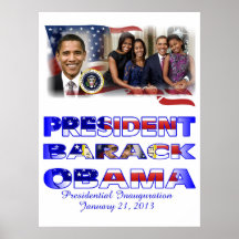 Inauguração 2013 do PRESIDENTE OBAMA Posters