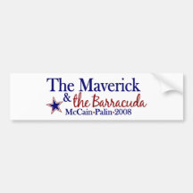 Independente e Barracuda (McCain Palin 2008) Adesivos