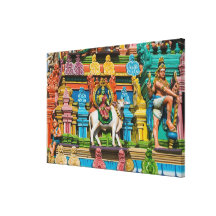 INDIA, Tamil Nadu, Chennai: Kapaleeshwarar Impressão De Canvas Esticada