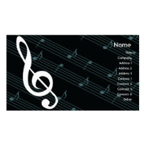 Indústria musical cartões-de-visita