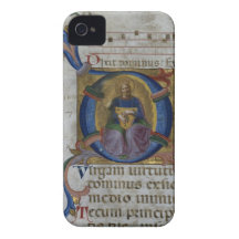 Inicial "D" da Senhora 531 f.169v Historiated que  iPhone 4 Capas