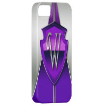 Inicial de prata W do monograma Capa iPhone 5 Case-Mate