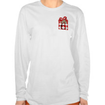 Inicial E do presente do Natal Tshirts