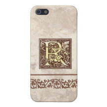 Inicial floral R do vintage Capas iPhone 5