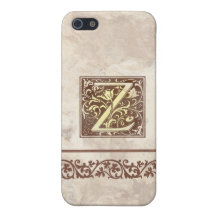 Inicial floral Z do vintage Capa iPhone 5