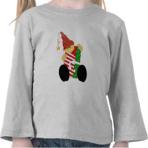 Inicial G do duende do Natal Camiseta