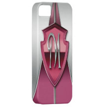 Inicial M do monograma do protetor Capa De iPhone 5 Case-Mate