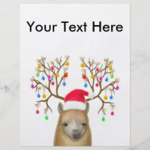 Insecto do Natal da alpaca Panfleto Personalizado