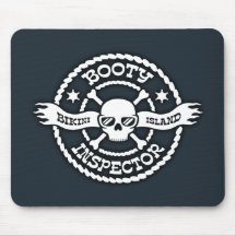 Inspector do montante da ilha do biquini mouse pads
