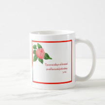 Inspiração da rosa vermelha caneca