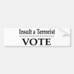 Insulte um terrorista - voto adesivos