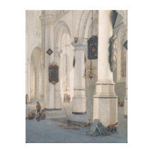 Interior da igreja impressão em tela canvas