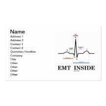 Interior de EMT (electrocardiograma de ECG/EKG) Cartões De Visitas