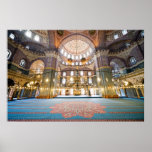 Interior novo da mesquita posteres