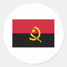 International da BANDEIRA de Angola Adesivos