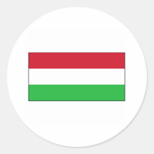 International da BANDEIRA de Hungria Adesivos Redondos