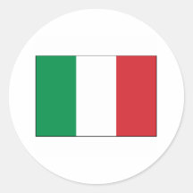 International da BANDEIRA de Italia Adesivos Em Formato Redondos