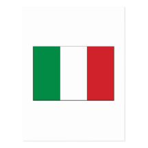 International da BANDEIRA de Italia Cartao Postal