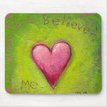 Intitulado:  Crente - arte expressivo vibrante do  Mousepads