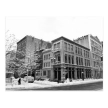Inverno de New York - cidade na neve Cartoes Postais