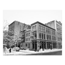 Inverno de New York - cidade na neve Papel De Carta