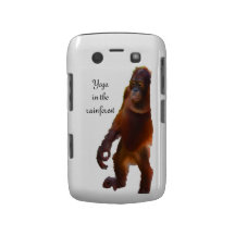 Ioga dos animais selvagens na floresta húmida capa blackberry