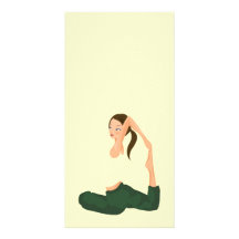 Ioga Pilates l saúde & malhação Cartões Com Fotos Personalizados