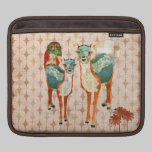 iPad alaranjado retro cor-de-rosa do luar da coruj capas para ipad da rickshaw
