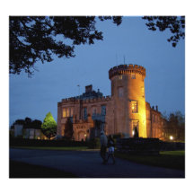 Ireland, o castelo de Dromoland iluminou-se no cre Impressão De Fotos
