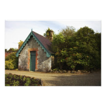 Ireland, o jardim murado castelo de Dromoland Foto