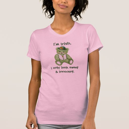 Irlandês bonito Teddybear Tshirts