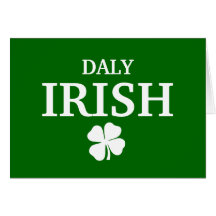 IRLANDÊS orgulhoso do DALY! Dia de São Patrício Cartao