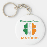 Irlandeses personalizados beijam-me que eu sou Mat Chaveiros
