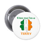 Irlandeses personalizados beijam-me que eu sou Ter Boton
