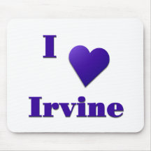 Irvine -- Azul da meia-noite Mousepad