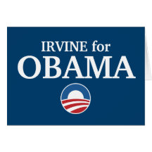 IRVINE para o costume de Obama sua cidade personal Cartao