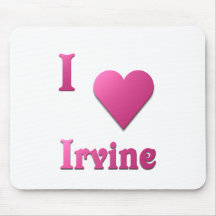Irvine -- Rosa quente Mousepad