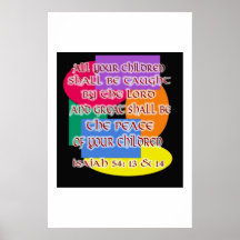 Isaiah 54 13 & 14 posters