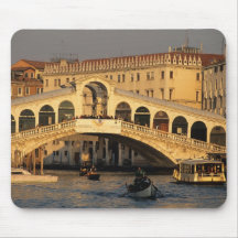 Italia, Vêneto, Veneza, canal grandioso e Rialto Mouse Pad