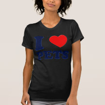 J LOVE PETS BLUE CONVERSAS HEART 3D TSHIRT