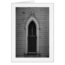 Janela da igreja cartao