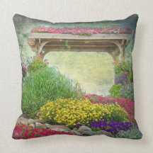 Jardim do verão travesseiro de decoração
