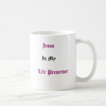 Jesus é minha caneca do conservante de vida
