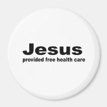 Jesus forneceu cuidados médicos livres ima de geladeira