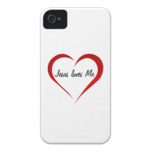 Jesus loves You Capas De iPhone 4 Case-Mate