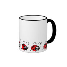 Joaninha bonito caneca