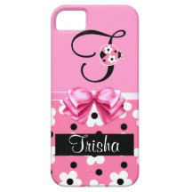 Joaninha cor-de-rosa: Personalize iPhone 5 Capa