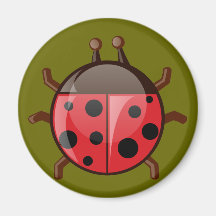 Joaninha ladybug imãs