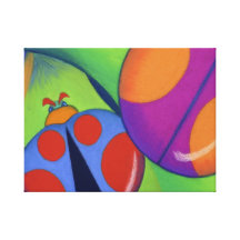 Joaninhas Impressão De Canvas Esticadas