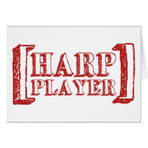 Jogador da harpa cartoes